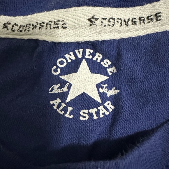 Blue Converse Crop Top - Picture 3 of 3